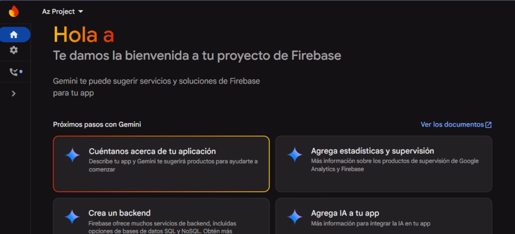 firebase console